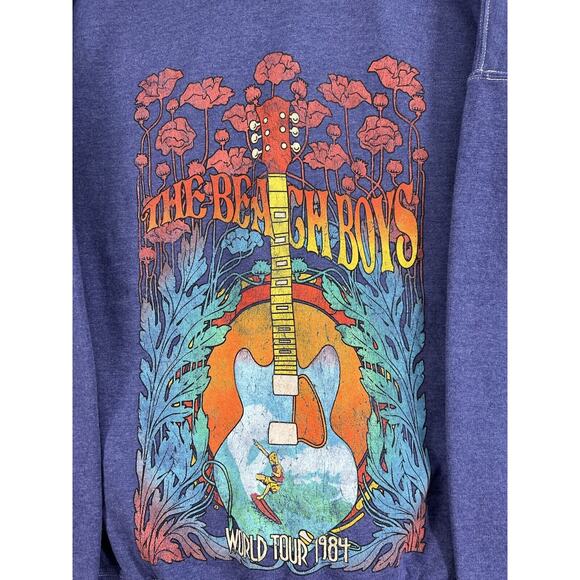 Urban Outfitters Beach Boys Graphic Pullover Sweatshirt Size Small / Medium Crew - Picture 4 of 7